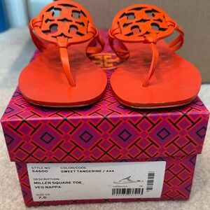 Tory Burch Sweet Tangerine Miller Sandals